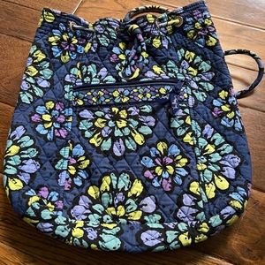 Vera Bradley quilted backpack/ bucket bag